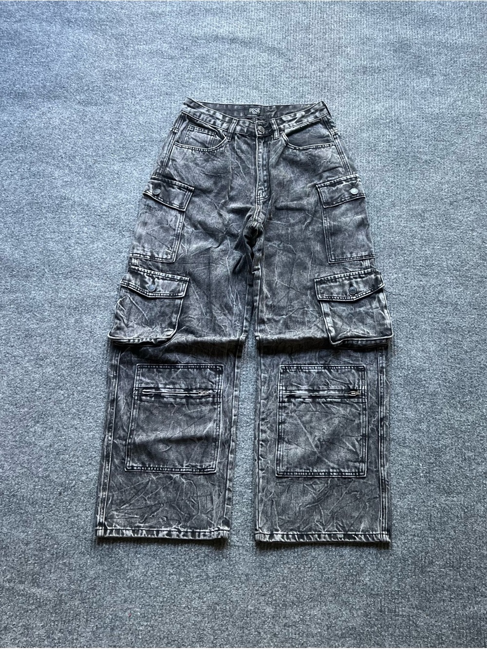 Y2K Risen High Waist Wide Leg Jeans